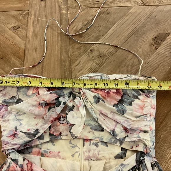 Zimmermann Jasper Tie Floral Cutout Midi Dress (Flawed) - Picture 7 of 11